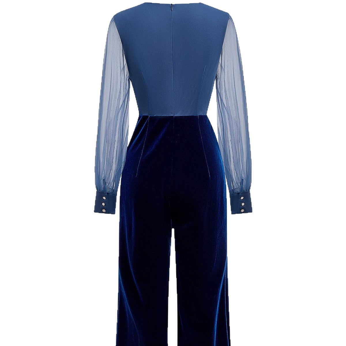 Velvet Jumpsuit With An Elegant Sophisticated Vibe