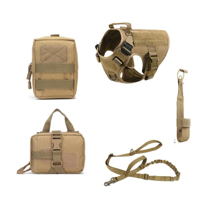 Tactical Dog Harness And Leash Set For Training Control