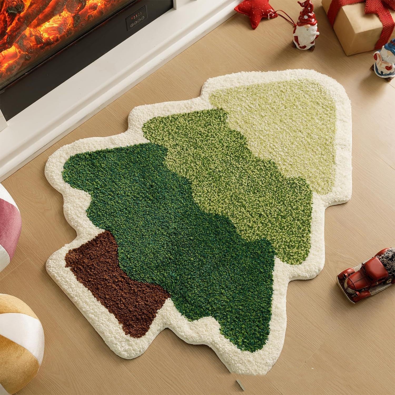 Christmas Tree Home Decoration Ultra Soft Themed Mat