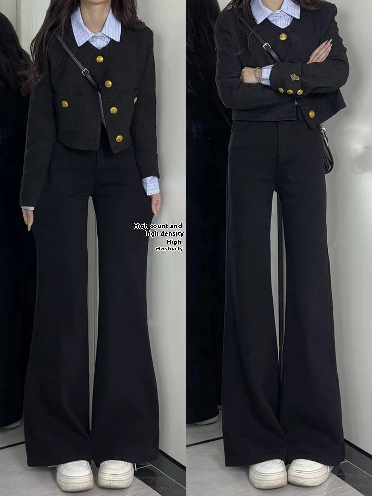 Esticar jeans leves de cintura alta para mulheres