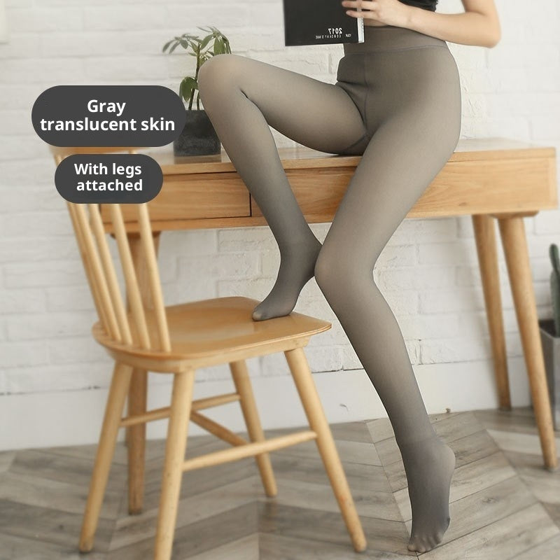Warm Women's Light Leg Velvet Thickened Transparent Pantyhose