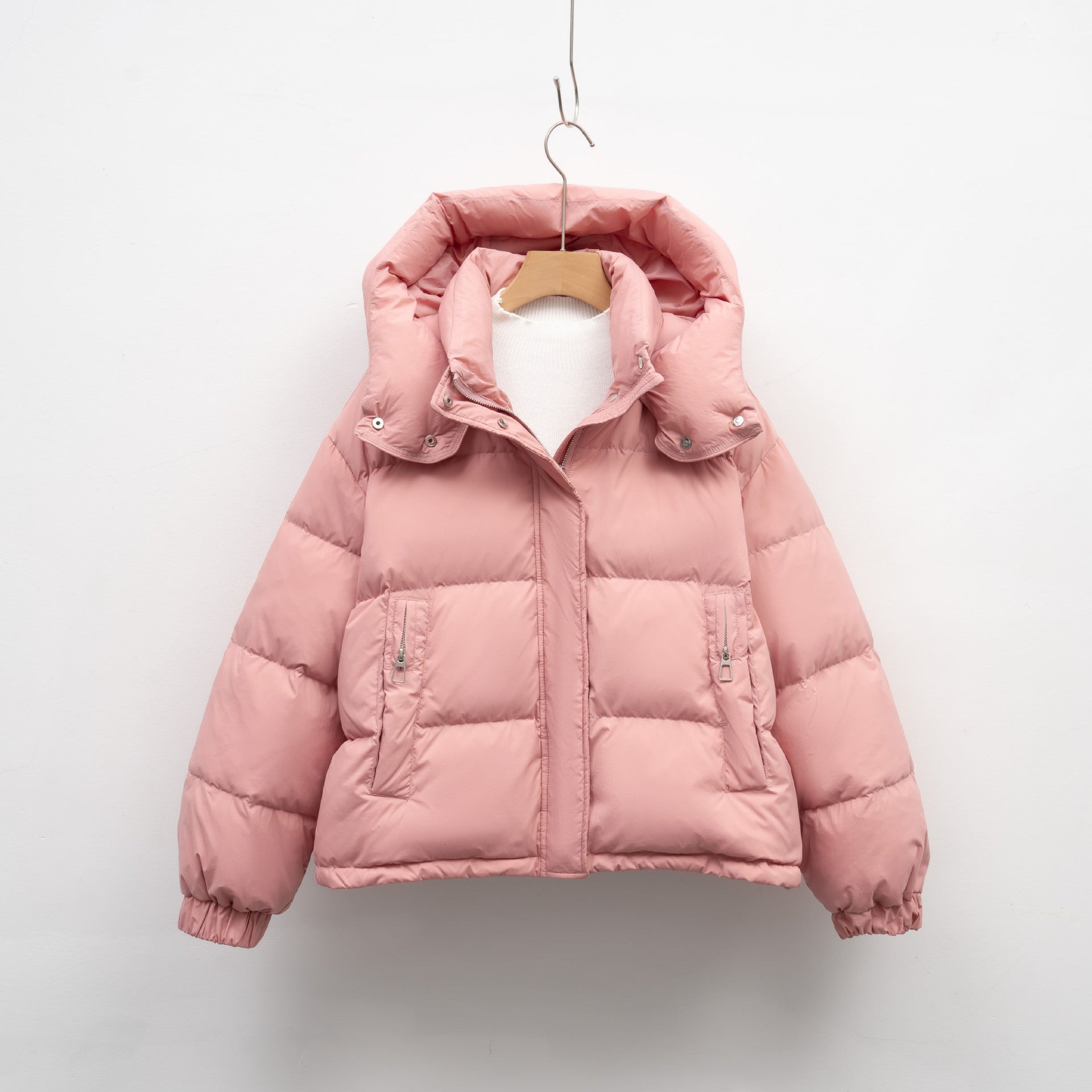 Women's Winter Korean-style Simple Hooded Warm Puffer Jacket