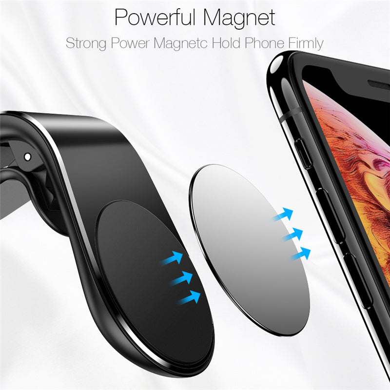 360° Magnetic Air?Vent Car Phone Holder With Compact Metal Design