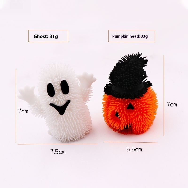 Cute Ghost Pressure Squeeze Light Up Texture Toy