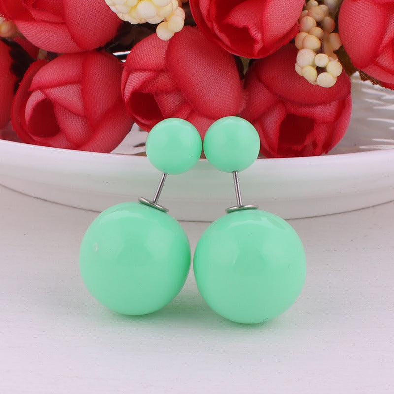 Modern Spherical Stud Earrings