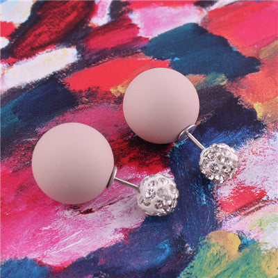 Pastel Sphere Double Sided Earrings