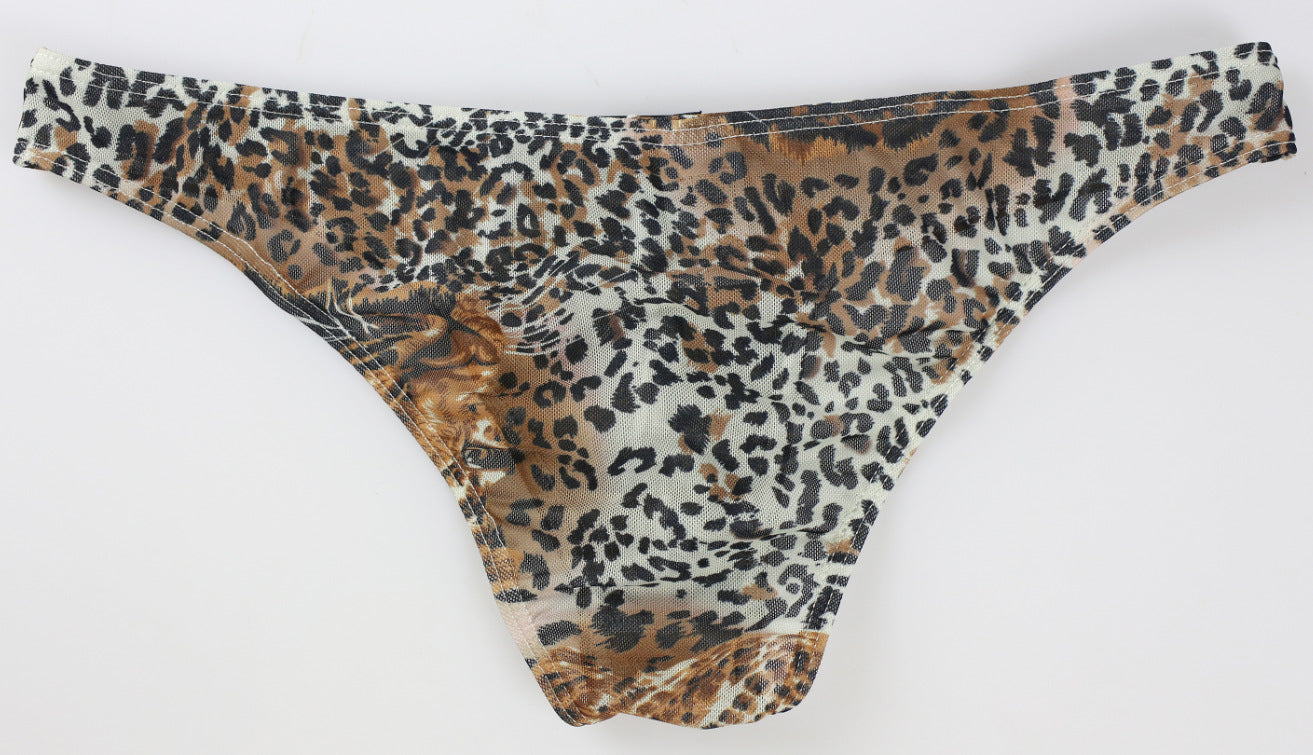 Leopard Print High-Cut Briefs