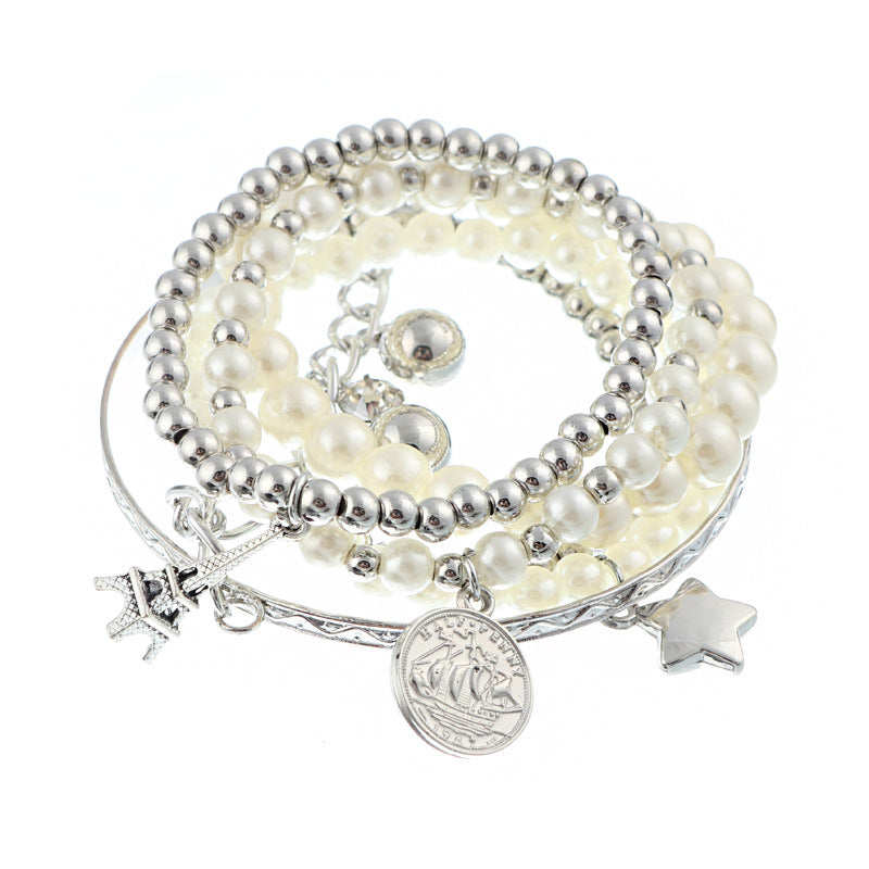 Mehrreihiges Paris Charm Armband