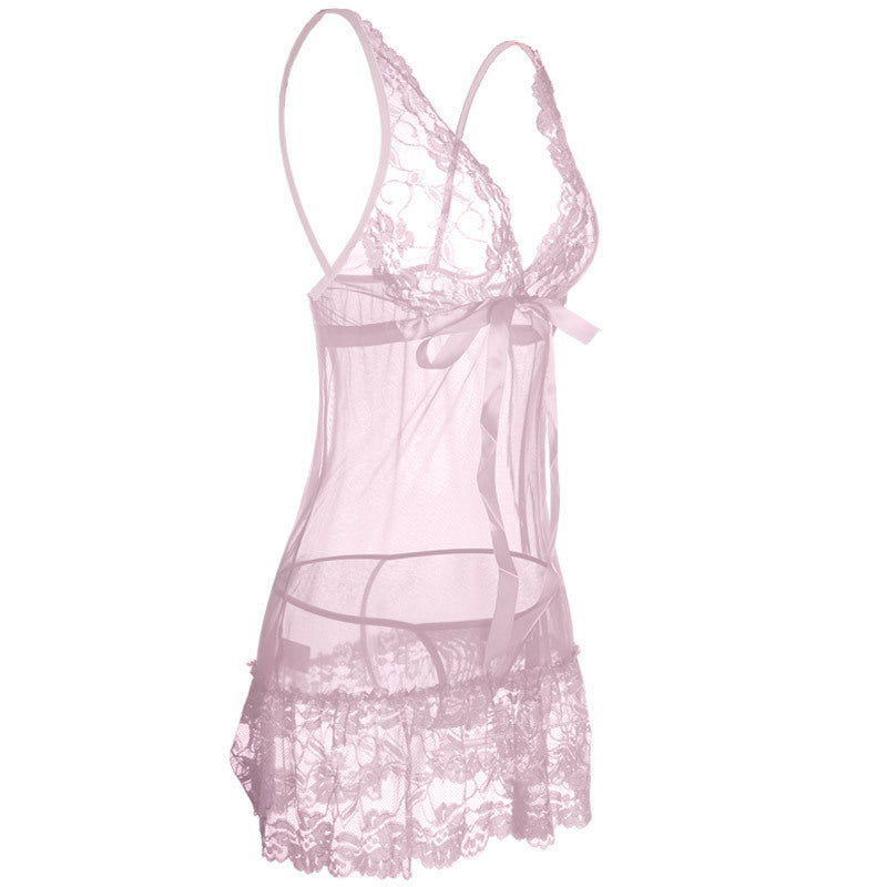 Set di lingerie babydoll in pizzo