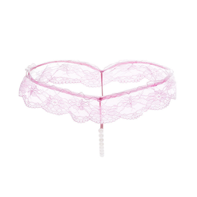 Pearl Strand Lace Ruffle G String