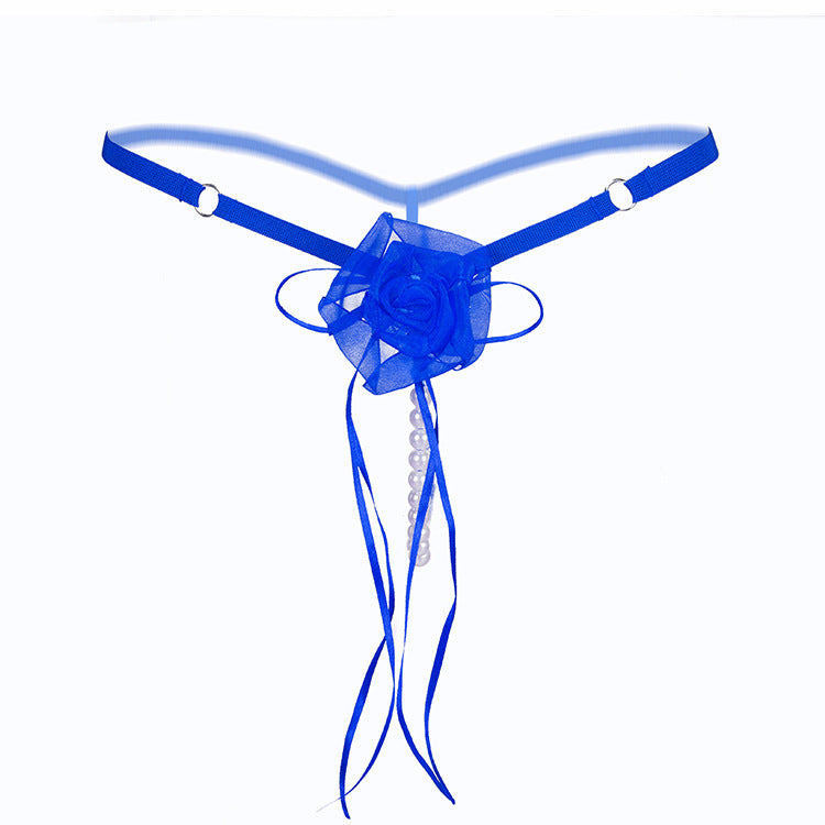 Rosenknospen-Perlenstrang-Braut-G-String