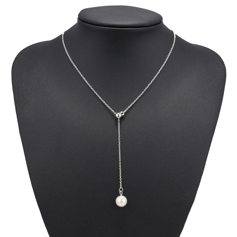 Collier de chute de fausse perle