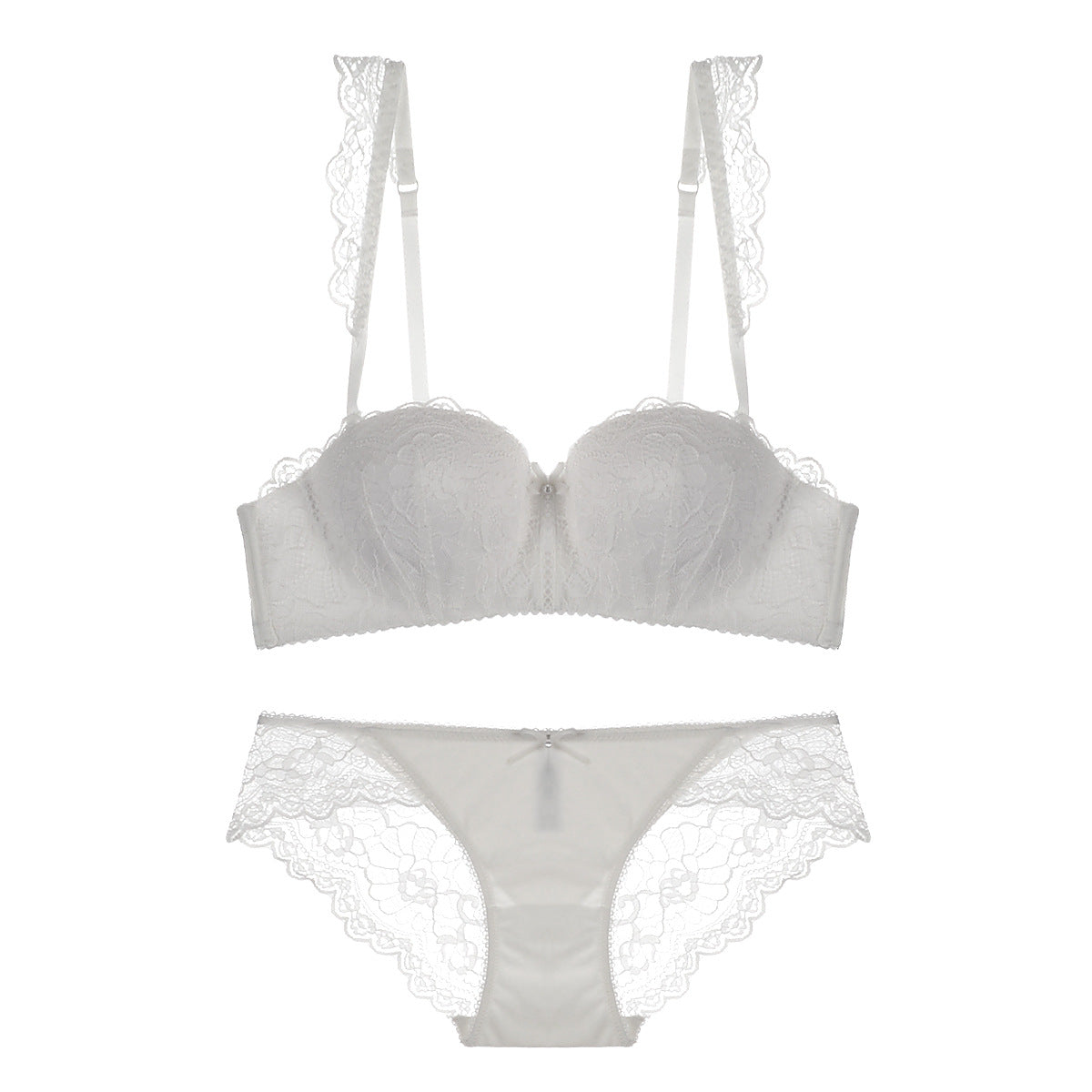 Lace Riem Balconette Bra en Panty Set