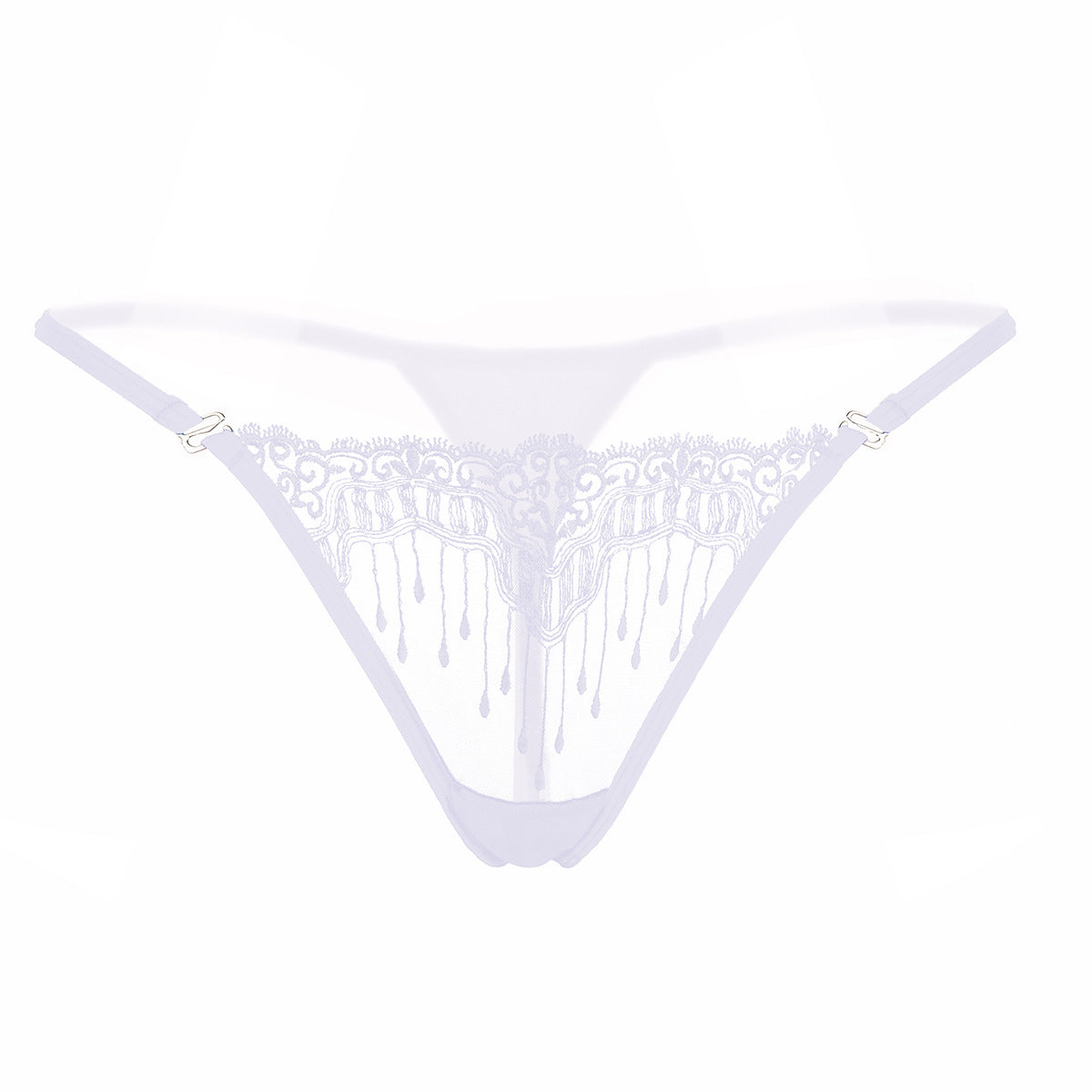 Bijou gouttes en dentelle applique string