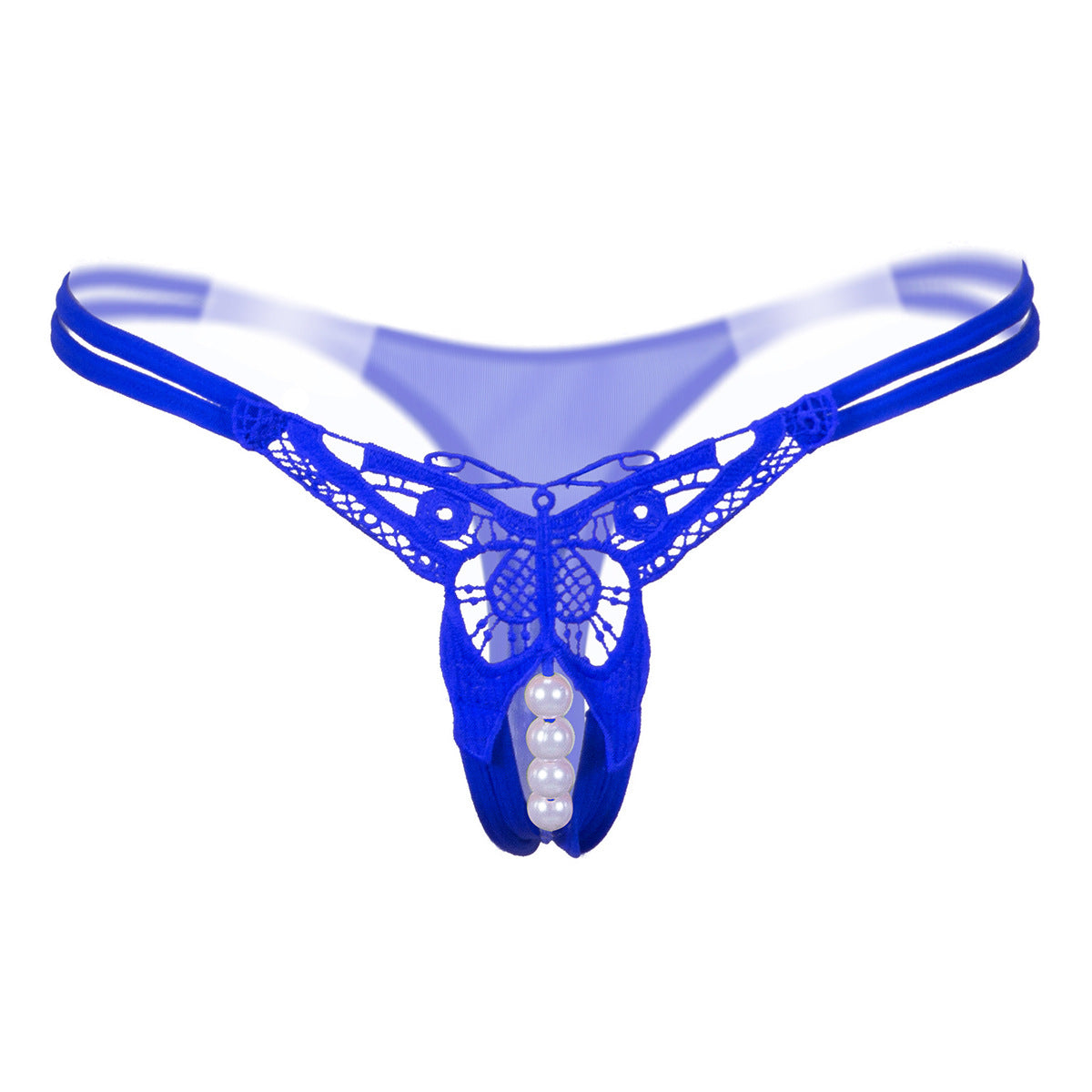 Double Band Butterfly Pearl Thong - Theone Apparel