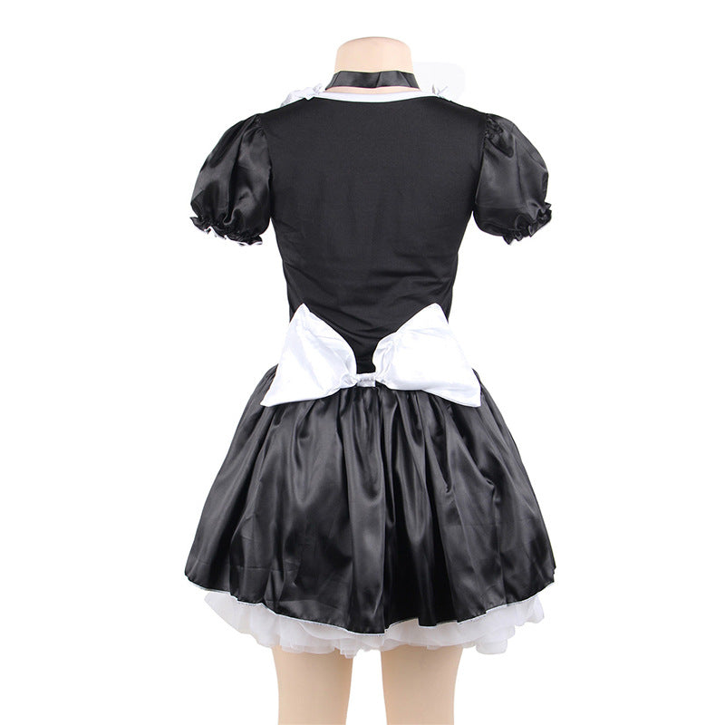 Plus Size French Maid Roleplay Ruffle Dress