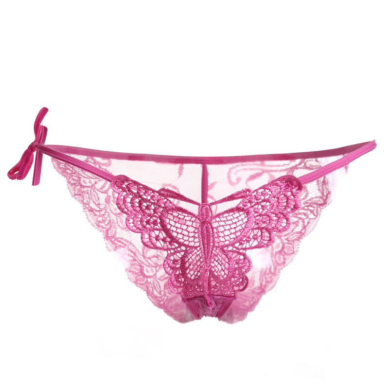 Panty de cravate brodée de papillon brodé