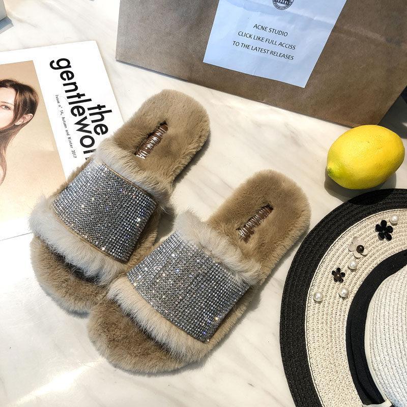 Glam Vibes Fur Lined Slippers