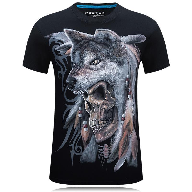 Disguised Skull Tribal Style Graphic Tee - Theone Apparel