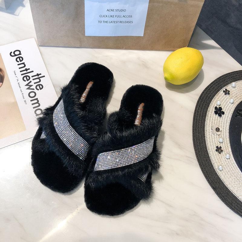 Glam Vibes Fur Lined Slippers