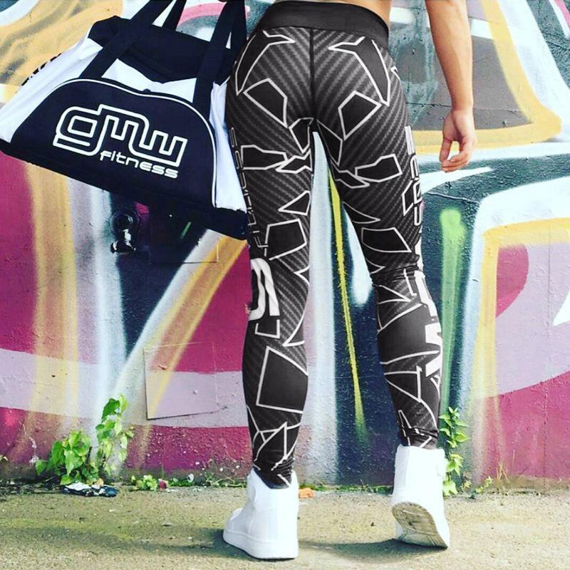 Rack It Up Workout-Leggings mit Streifendruck