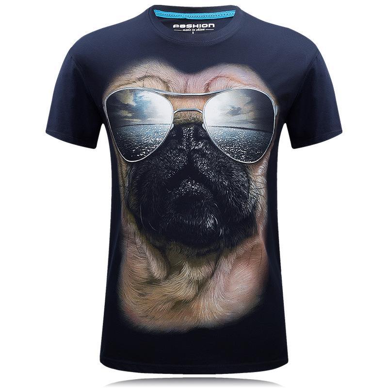 Camisa de cara tonta con sombras Pug