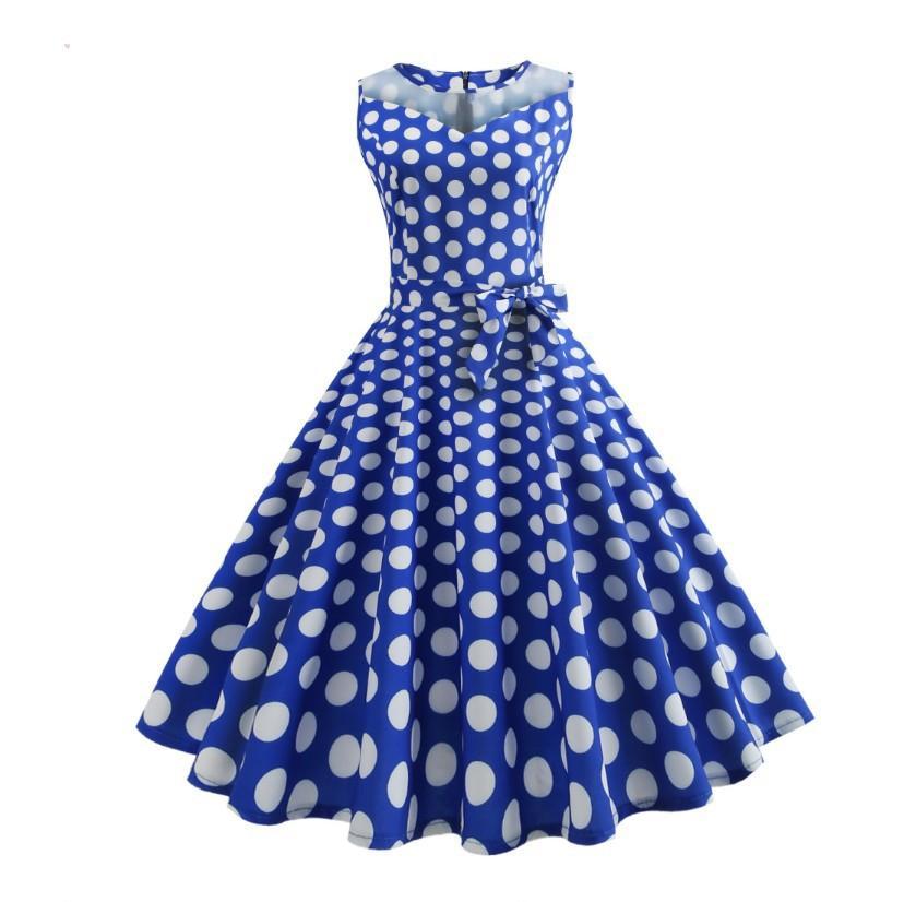 POP Trends Polka Dot Print Dress