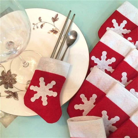 Christmas Stockings Dinnerware Party Decorations - Theone Apparel