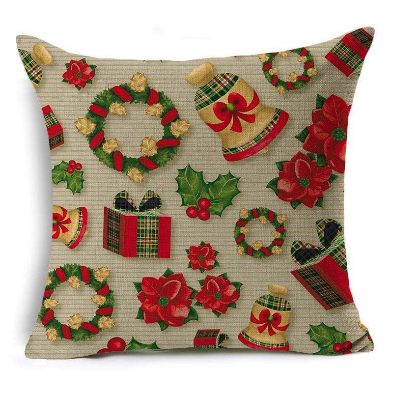 Christmas Tidings Printed Pillow Covers - Theone Apparel