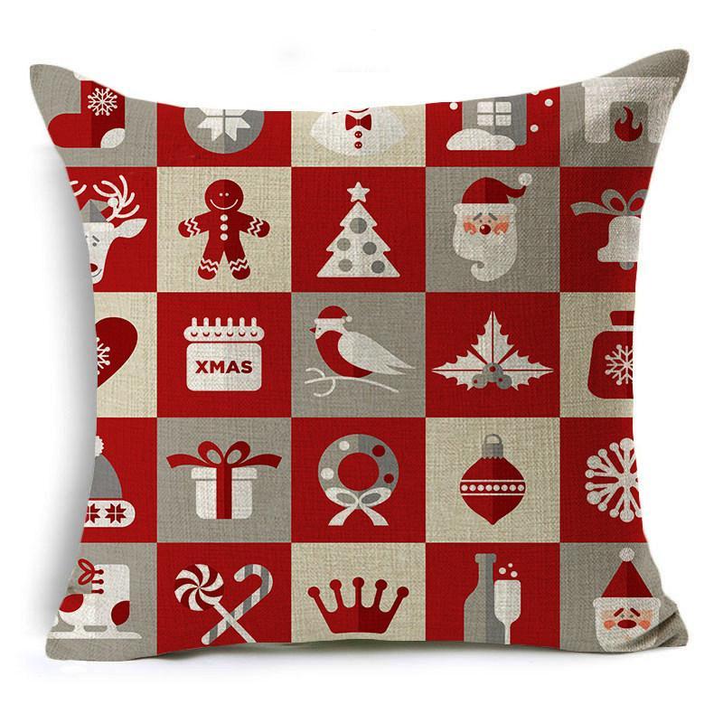 Christmas Tidings Printed Pillow Covers - Theone Apparel