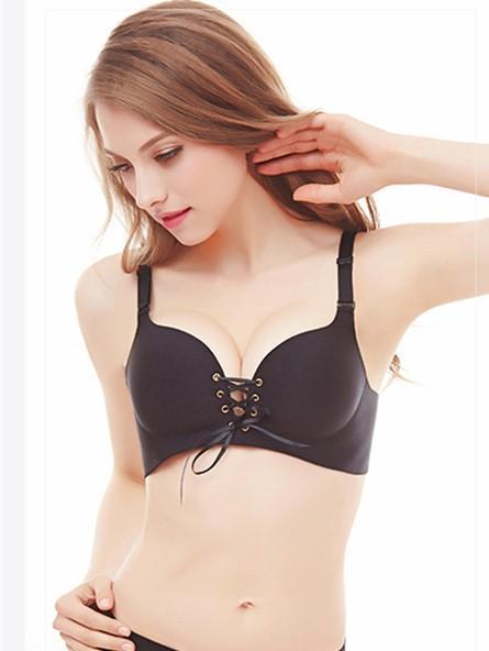 Corseted Ribbon Front Pushup Bra - Theone Apparel