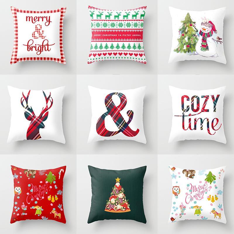 Cozy Up Christmas Print Pillow Covers - Theone Apparel