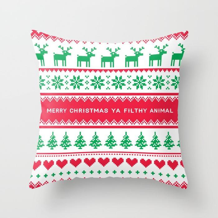 Cozy Up Christmas Print Pillow Covers - Theone Apparel