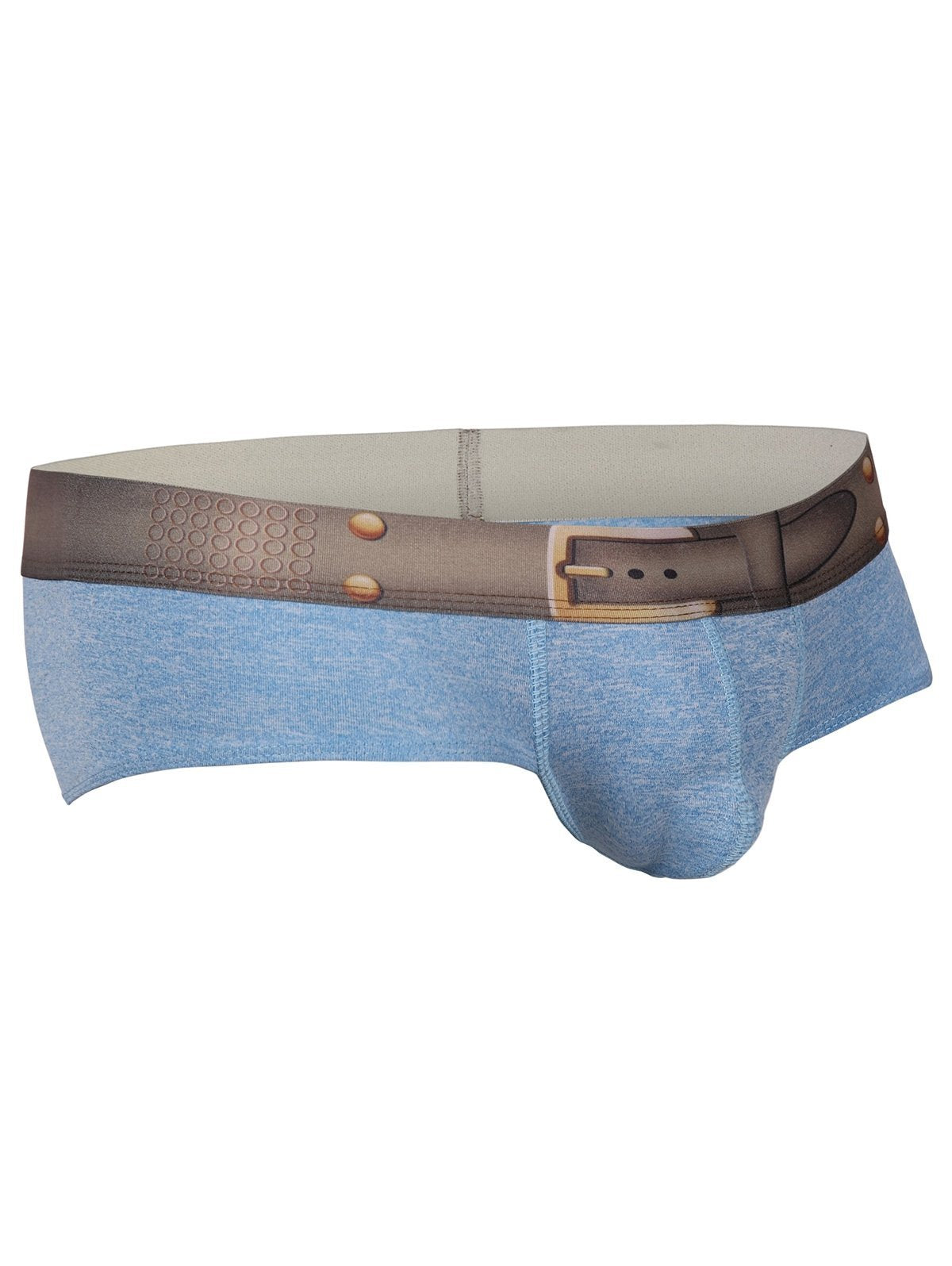 Elastic Faux Belt Waist Trunk - Theone Apparel