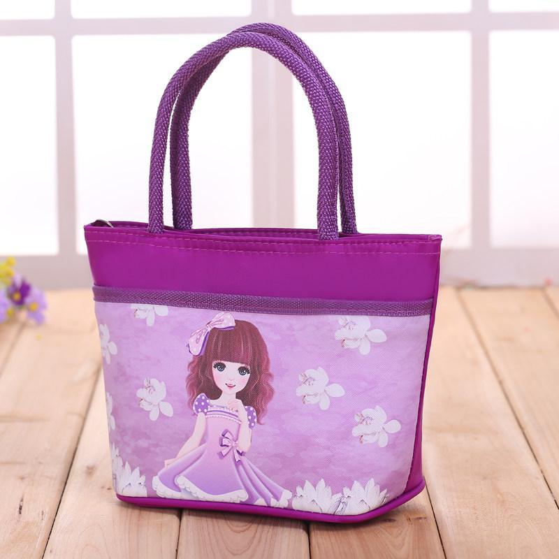 Tote de poignée de corde fleurie