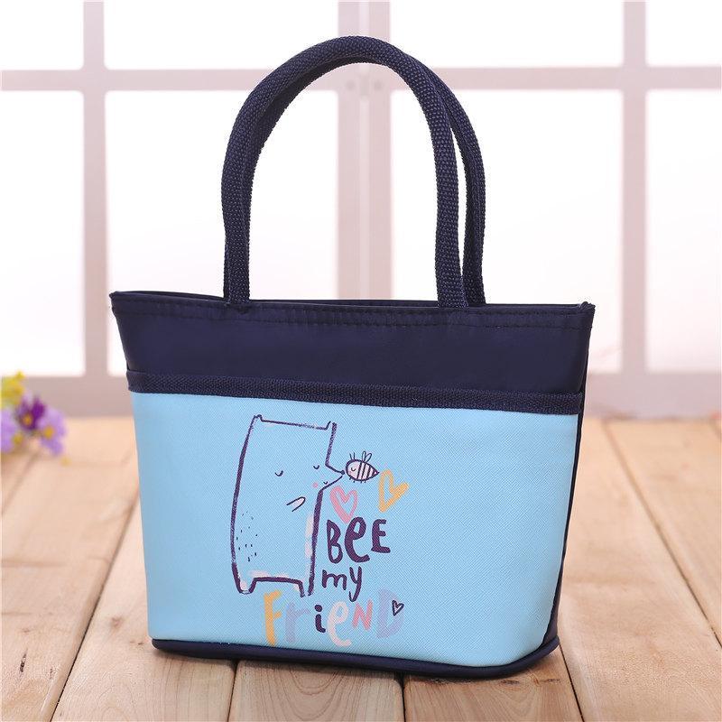 Tote de poignée de corde fleurie