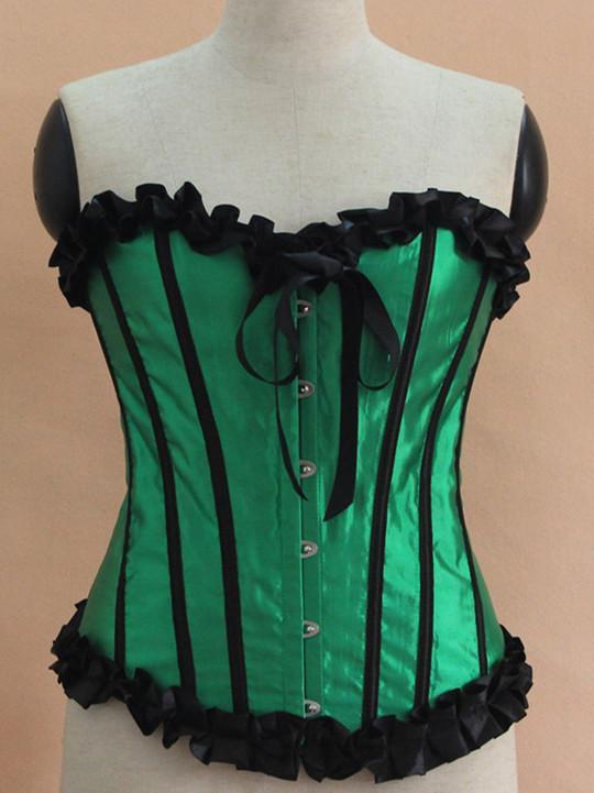 Frills & Stripes Lingerie Corset Top - Theone Apparel