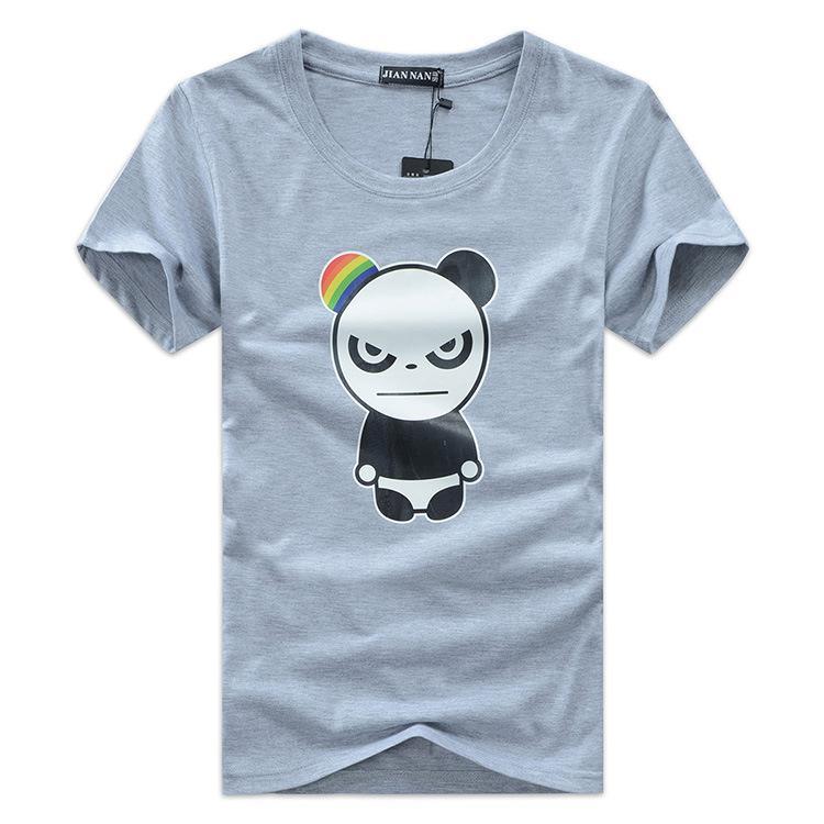 Abgekreuztes Regenbogen-Panda-Shirt