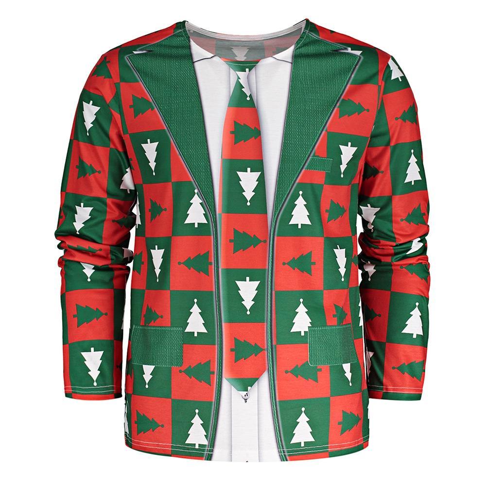 Lange mouw Crew Neck Snowman Shirt