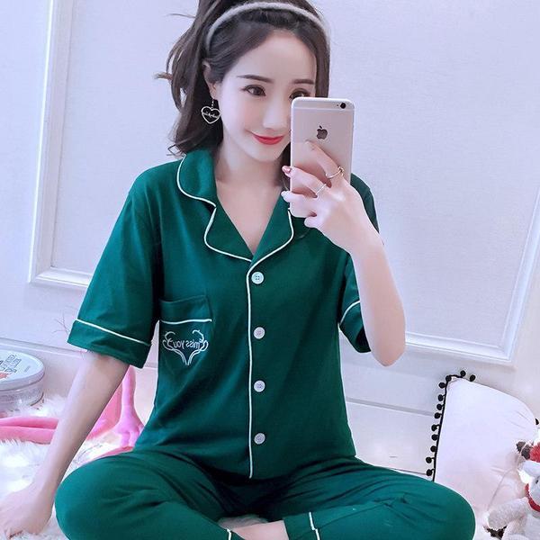 Geavanceerde button up pj set