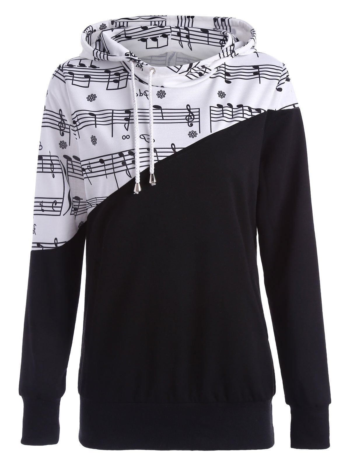 Half Time Music Note Sweater-Black-Theone Apparel