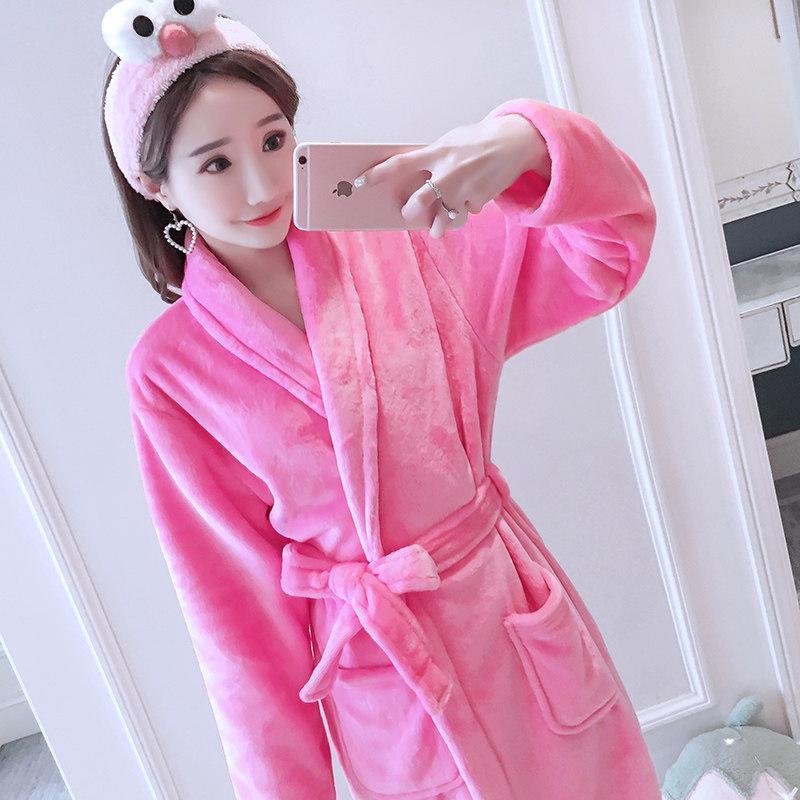 Robe de bain à cravate en peluche supplémentaire