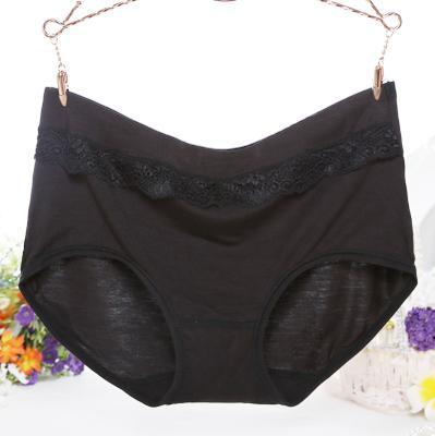 Lace Ruffle Nude High Rise Panty-Black-Theone Apparel