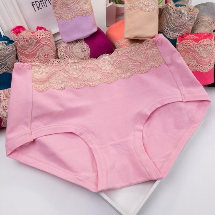 Lace Top High Rise Hipster Panty-Pink-Theone Apparel