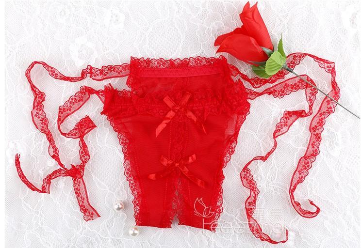 Lacy Side Tie Bikini Gotchless Unies