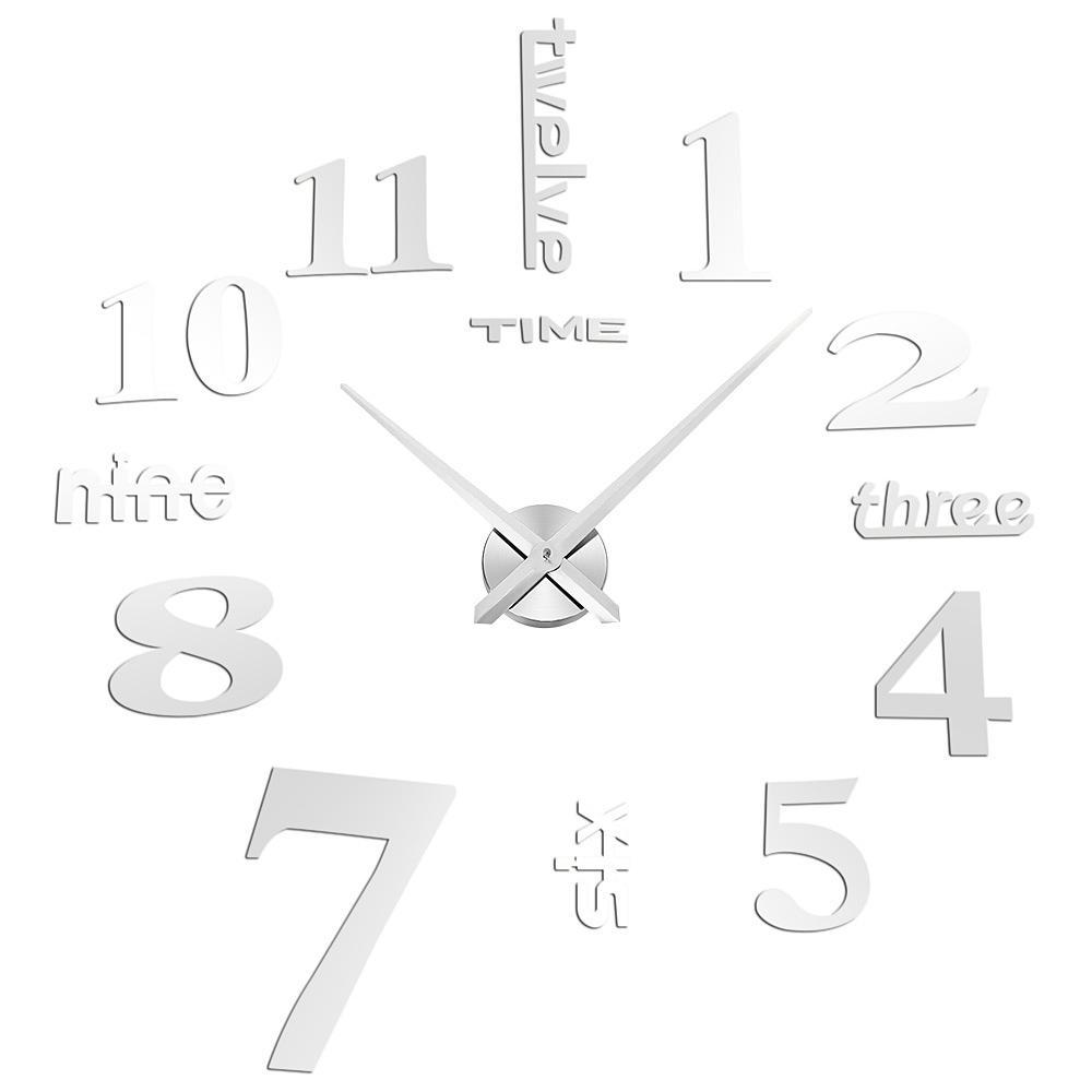 Orologio da parete digitale di grande specchio 3D