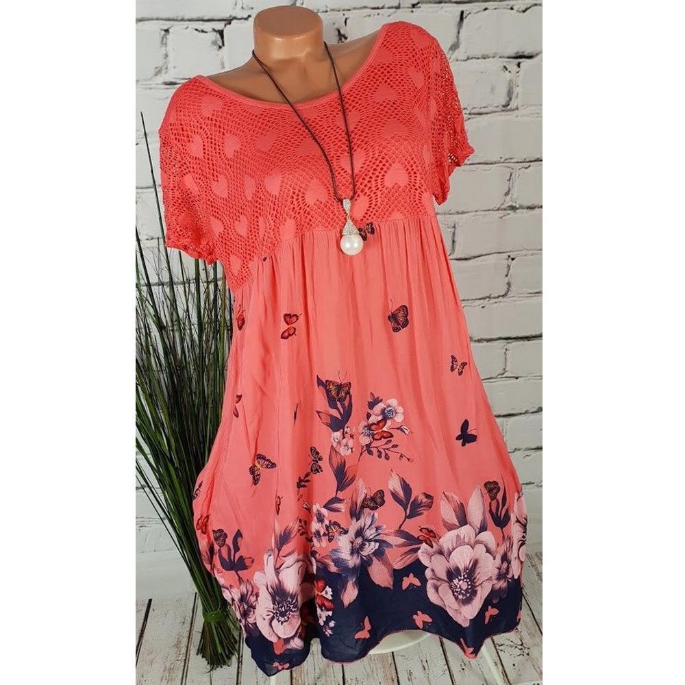 Lovely Lace Butterfly Print Dress