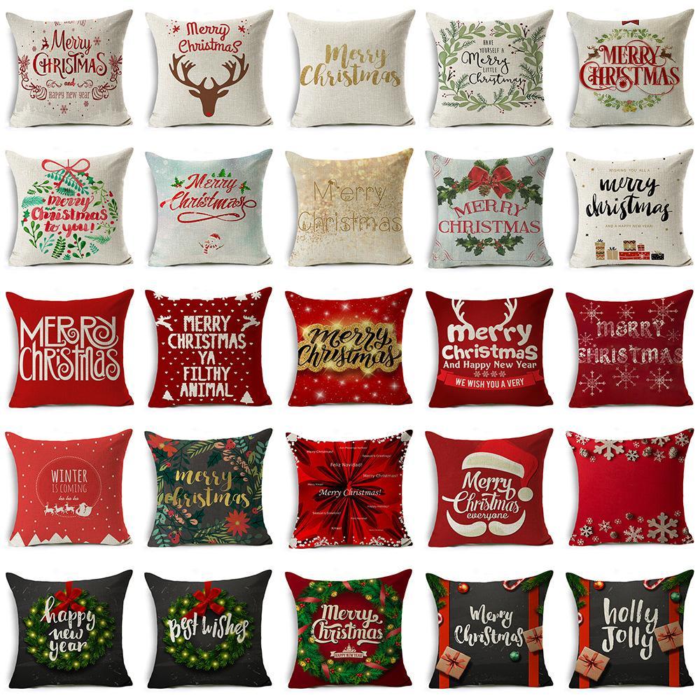 Merry Christmas Holiday Pillow Covers