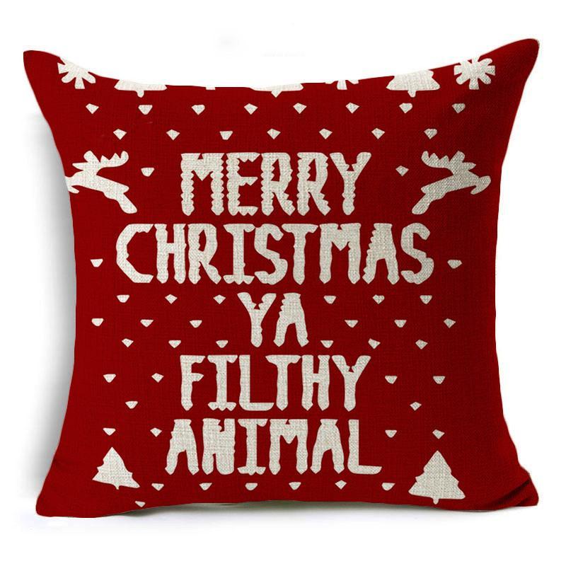 Merry Christmas Holiday Pillow Covers