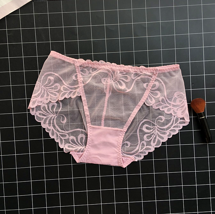 Kijk door kanten slipje met een lage taille ontwerp